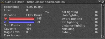 Signature for player Cain De Druid