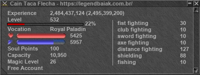 Signature for player Cain Taca Flecha