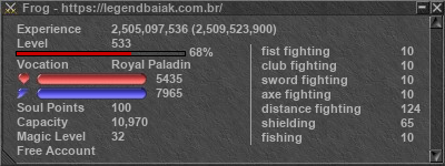 Signature for player Frog