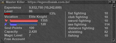 Signature for player Master Killer