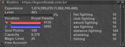 Signature for player Xhalino